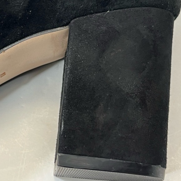 Corso Como Round Toe Suede Pumps Size 8 Black - Picture 9 of 11